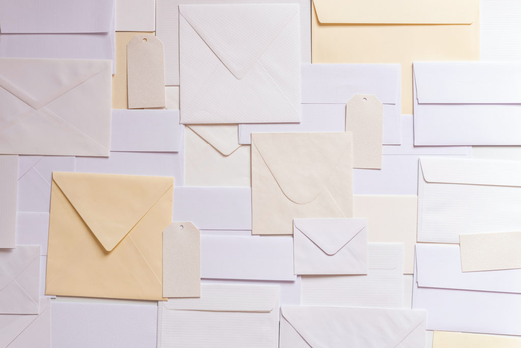 Envelopes of different sizes
